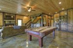 Vista Rustica - Lower Level Pool Table and Den Area 